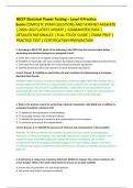 NICET Electrical Power Testing &ndash; Level II Practice  &NewLine;Exam COMPLETE EXAM QUESTIONS AND VERIFIED ANSWERS  &NewLine;&vert; 2026&ndash;2027 LATEST UPDATE &vert; GUARANTEED PASS &vert;  &NewLine;DETAILED RATIONALES &vert; FULL STUDY GUIDE &vert; EXAM PREP &vert; &NewLine;PRACTICE TEST &vert; CERTIFICATION PREPARATION 