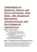 2026&sol;2027 S-Tier Test Bank & Research Report&colon; New Brunswick Wastewater Infrastructure & Environmental Legislation