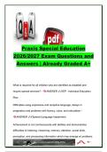 Praxis Special Education 2026&sol;2027 &ndash; 300&plus; Questions & Answers &vert; IDEA&comma; IEP&comma; Disabilities&comma; Assessment&comma; Behavior & Instruction