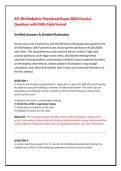 ATI RN Pediatric Proctored Exam 2026 Practice Questions with NGN-Style Format