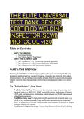 2026&sol;2027 The Elite Universal Test Bank&colon; Senior Certified Welding Inspector &lpar;SCWI&rpar; Protocol v12&period;0 &ndash; High-Yield QA Scenarios & Code Syntheses