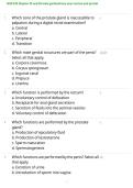 NUR 245 Chapters 25 & 26 Male Genitourinary&comma; Anus&comma; Rectum & Prostate &ndash; Practice Questions & Study Guide