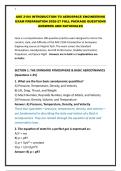 AOE 2104 INTRODUCTION TO AEROSPACE ENGINEERING EXAM