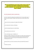 HESI RN FUNDAMENTALS EXIT EXAM LATEST ACTUAL EXAM
