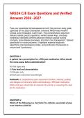 NR324 CJE Exam Questions and Verified Answers 2026 &vert; Adult Health I Clinical Judgment Exam Test Bank