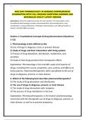 NUR 2060 PHARMACOLOGY IN NURSING COMPREHENSIVE EXAMINATION