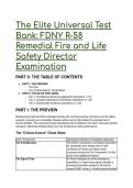 2026&sol;2027 The Elite FDNY R-58 Remedial FLSD Test Bank &vert; S-Tier Questions&comma; Distractor Analyses & Mentor Guides