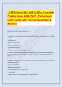 ---USPS Exams 943&comma; 944 & 945 &ndash; Complete &NewLine;Practice Exam 2026&sol;2027 &vert; Postal Exam &NewLine;Study Guide with Practice Questions & &NewLine;Answers 