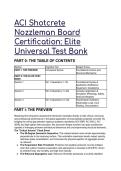 ACI Shotcrete Nozzleman Board Certification&colon; Elite S-Tier Universal Test Bank & Study Guide &lpar;2026&sol;2027&rpar;