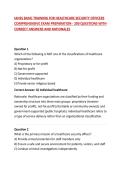 IAHSS BASIC TRAINING FOR HEALTHCARE SECURITY OFFICERS COMPREHENSIVE EXAM PREPARATION - 200 QUESTIONS WITH CORRECT ANSWERS AND RATIONALES