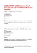 SkillCat EPA 608 EXAM&colon; Questions Actual Exam Questions with Correct Answers & Detailed Rationales