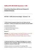 SkillCat EPA 608 EXAM&colon; Questions Actual Exam Questions with Correct Answers & Detailed Rationales