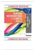 Test Bank for Nursing Interventions and Clinical Skills 7th Edition By Potter