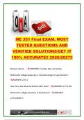 ME 351 Final Exam 2026&sol;2027&colon; 51 Questions & Solutions &ndash; Arduino&comma; Sensors&comma; ADC&comma; FFT&comma; Filters&comma; Encoders & PID Control