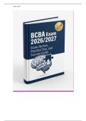BCBA Board Certified Behavior &NewLine;Analyst Exam 2026&sol;2027 Complete &NewLine;Certification Prep&colon; Essential Study &NewLine;Materials&comma; Updated Test Bank&comma; and Targeted Review Questions &NewLine;