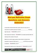 Medical Gas Refresher Exam 2026&sol;2027&colon; 100&plus; Questions & Answers &ndash; NFPA 99&comma; Medical Air&comma; Oxygen&comma; WAGD&comma; Alarms & Piping