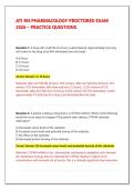 ATI RN PHARMACOLOGY PROCTORED EXAM 2026 &vert; Complete Practice Test Bank with Questions & Verified Answers
