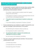 NU 578 unit 1 2026 EXAM QUESTIONS &vert; 100&percnt; Verified &NewLine;Solutions &vert; Already passed&excl;&excl;