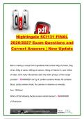 SCI131 Final Exam 2026&sol;2027&colon; 60&plus; Questions & Answers &ndash; Nutrition&comma; Macronutrients&comma; Vitamins&comma; Minerals&comma; MyPlate & Food Safety &ndash; Nightingale College