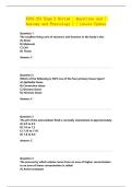 BIOS-251 Exam 2 Review &vert; Questions and &vert;&NewLine;Anatomy and Physiology I &vert; Latest Update&NewLine;