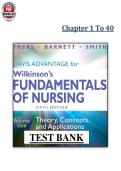 Fundamentals of Nursing 5th Edition Chapter&period; 1-40 - Treas et al&period; - Test Bank PDF