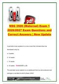 NSG 3500 Maternal Exam 1 2026&sol;2027&colon; 90&plus; Questions & Answers &ndash; Pregnancy&comma; Reproduction&comma; Prenatal Care & High-Risk OB