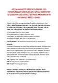 ATI RN ADVANCED MEDICAL SURGICAL 2026 VERSION&sol;RN ADV MED SURG ATI ACTUAL EXAM WITH 50 QUESTION AND CORRECT DETAILED ANSWERS 2026&sol;2027 FREQUENTLY MOST TESTED Q&A FROM PAST PAPERS &ndash; MOST EXPECTED IN EXAM &ndash; MUST KNOW BEFORE EXAM&NewLine;