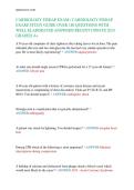 Cardiology Fisdap Exam 2025&sol;2026 &vert; Complete Study Guide with 200&plus; Q&A & Correct Answers &vert; Pass with Confidence