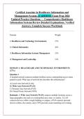 Certified Associate in Healthcare Information and &NewLine;Management Systems &lpar;CAHIMS&reg;&rpar; Exam Prep 2026 &NewLine;Updated Practice Questions &mdash; Comprehensive Healthcare &NewLine;Information Systems Review Detailed Explanations&comma; Verified &NewLine;Answers&comma; Complete Success Workbook 