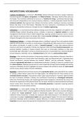 7A1B20 &vert; Histories of Architecture and Urbanism &vert; Extended Architectual Terms Final Exam 2025&sol;2026