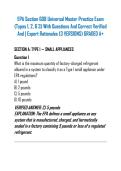 EPA Section 608 Universal Master Practice Exam &lpar;Types 1&comma; 2&comma; & 3&rpar; With Questions And Correct Verified And &vert; Expert Rationales &lpar;3 VERSIONS&rpar; GRADED A&plus;