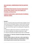 NSG 3100 EXAM 1 COMPREHENSIVE PRACTICE QUESTION BANK&NewLine;200 Multiple-Choice Questions Covering Fundamentals of Nursing&colon; Safety&comma; Infection Control&comma; Skin Integrity&comma; Fall Prevention&comma; and Wound Care&NewLine;COMPLETE EXAM REVIEW &vert; GALEN COLLEGE OF NURSING &vert; 2026&sol;2027 U