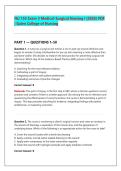 NU 155 Exam 3 Medical-Surgical Nursing I &lpar;2026&rpar; PDF &NewLine;&vert; Galen College of Nursing