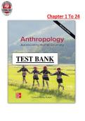 Anthropology 19th Edition Chapter&period; 1-24 - Conrad Phillip Kottak - Test Bank PDF