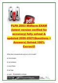 PLPA 2003 Midterm Exam 2026&sol;2027&colon; 40&plus; Questions & Answers &ndash; Microbiology History&comma; Germ Theory&comma; Plague&comma; Malaria&comma; Disease & Biological Warfare