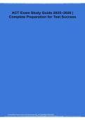 ACT Exam Study Guide Complete Test Preparation & Exam Review 2026&sol;2027
