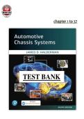 Automotive Chassis Systems 8th Edition Chapter&period; 1-37 - James D&period; Halderman - Test Bank PDF