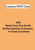 Louisiana POST Exam PDF &vert; Peace Officer Certification Study Guide&comma; Practice Questions & Law Enforcement Exam Review 2026