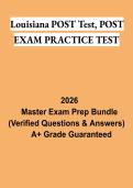 Louisiana POST Test & POST Exam Practice Test PDF &vert; Peace Officer Study Guide&comma; Practice Questions & Certification Exam Review 2026