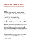 NURS 307 PEDS QUIZ 5 &vert; QUESTIONS AND ANSWERS &vert; 2026&sol;2027 UPDATED &vert; SOLVED 100&percnt; CORRECT - WCU