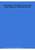2025 Wellcare ACT Mastery Exam Study Guide Medicare Certification Review 2026&sol;2027