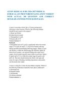 ATI RN MEDICAL SURG 2026-2027&sol;MEDICAL SURGICAL ATI PROCTORED EXAM LATEST VERSION WITH ACTUAL 100 QUESTION AND CORRECT DETAILED ANSWERS WITH RATIONALES&period; &period;2026&sol;2027 FREQUENTLY MOST TESTED Q&A FROM PAST PAPERS &ndash; MOST EXPECTED IN EXAM &ndash; MUST KNOW BEFORE EXAM