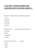 CLAS 150C1 COMPLETE REVIEW 2026&NewLine;QUESTIONS WITH SOLUTIONS GRADED A&plus;