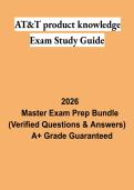 AT&T Product Knowledge Exam Study Guide PDF &vert; Employee Training&comma; Practice Questions & Product Knowledge Test Review 2026