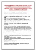 Certified in Healthcare Privacy and Security &lpar;CHPS&rpar; Exam &NewLine;Prep 2026 Updated Practice Questions&comma; Comprehensive &NewLine;Healthcare Privacy Review&comma; Detailed Explanations&comma; Verified &NewLine;Answers&comma; Complete Success Workbook