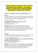 Certified in Healthcare Compliance &lpar;CHC&reg;&rpar; Exam Prep &NewLine;2026 Updated Practice Questions &mdash; Comprehensive &NewLine;Healthcare Compliance Review Detailed Explanations&comma; &NewLine;Verified Answers&comma; Complete Success Workbook 
