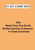 ET AT&T COMP Test PDF &vert; Employee Training Comprehensive Study Guide&comma; Practice Questions & Exam Review 2026