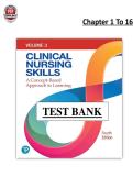 Clinical Nursing Skills 4th Edition  Chapter&period; 1-16 - Barbara Callahan - Test Bank PDF