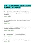 CLEET ACTUAL EXAM SOLVED QUESTIONS&NewLine;COMPLETE STUDY GUIDE&NewLine;