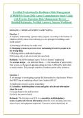 Certified Professional in Healthcare Risk Management &NewLine;&lpar;CPHRM&reg;&rpar; Exam 2026 Latest Comprehensive Study Guide &NewLine;with Practice Questions Risk Management Review &mdash; &NewLine;Detailed Rationales&comma; Verified Answers&comma; Success Workbook 